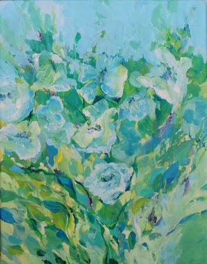 Blue Floral Brilliance by Terese Newman